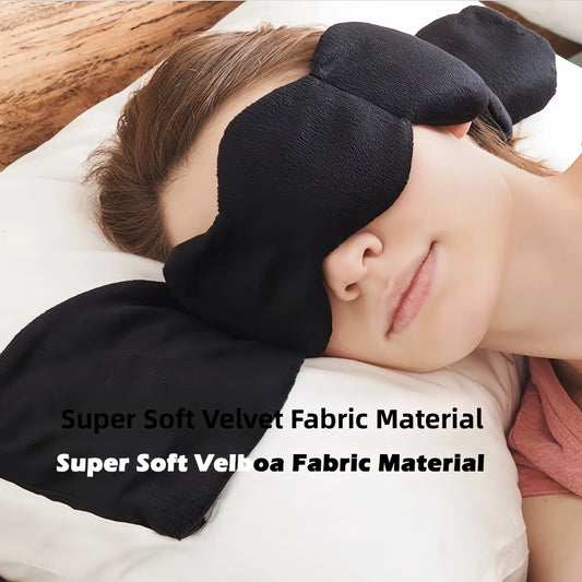 Ultra Soft Sleep Eye Mask Light Blocking Stress Relief Glass Beads Filled Deep Sleep Tool for Eye Fatigue Relief